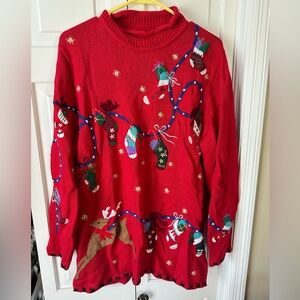 Planet and Company Woman Christmas Sweater Size 1X